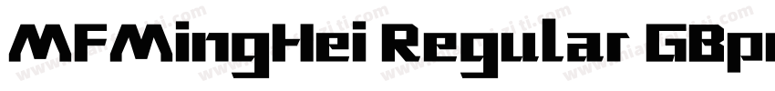 MFMingHei Regular GBpc EUC H字体转换